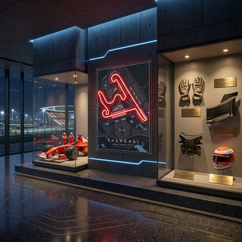 Shanghai F1 Circuit LED Neon Sign Light Pop Art