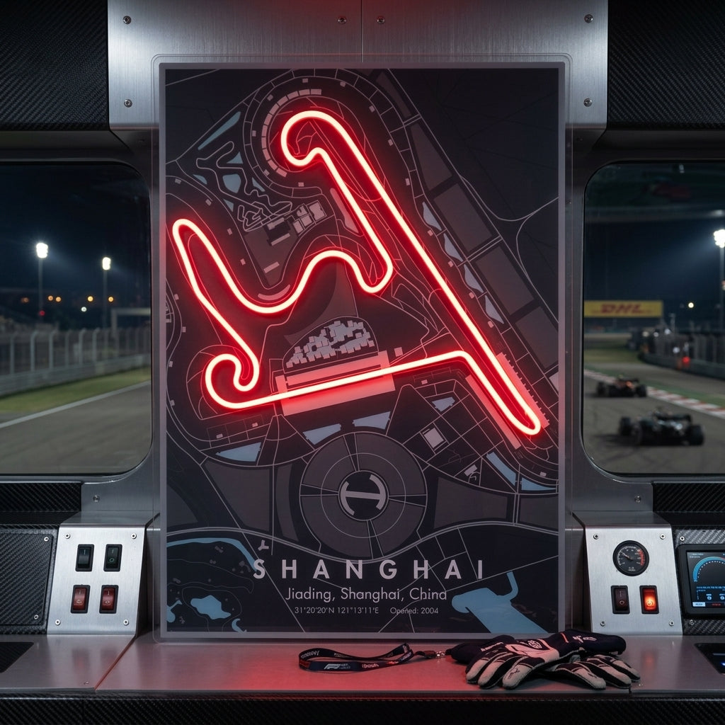 Shanghai F1 Circuit LED Neon Sign Light Pop Art