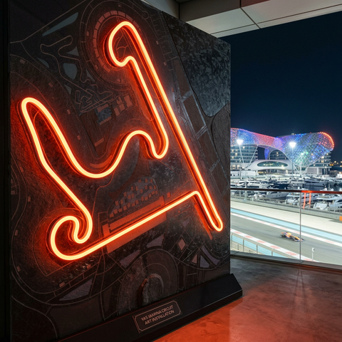 Shanghai F1 Circuit LED Neon Sign Light Pop Art