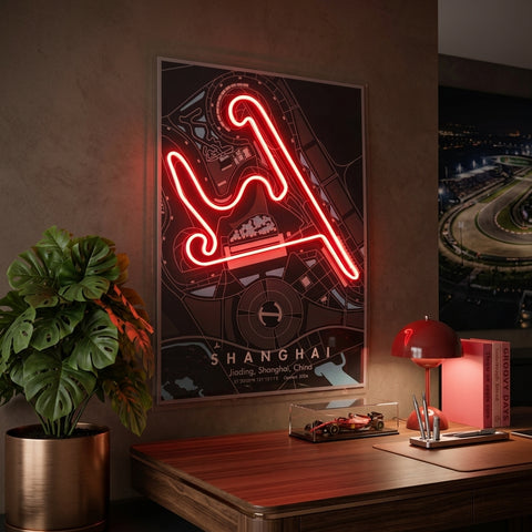 Shanghai F1 Circuit LED Neon Sign Light Pop Art