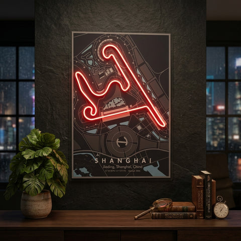 Shanghai F1 Circuit LED Neon Sign Light Pop Art