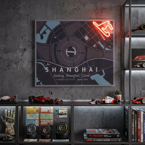 Shanghai F1 Circuit LED Neon Sign Light Pop Art