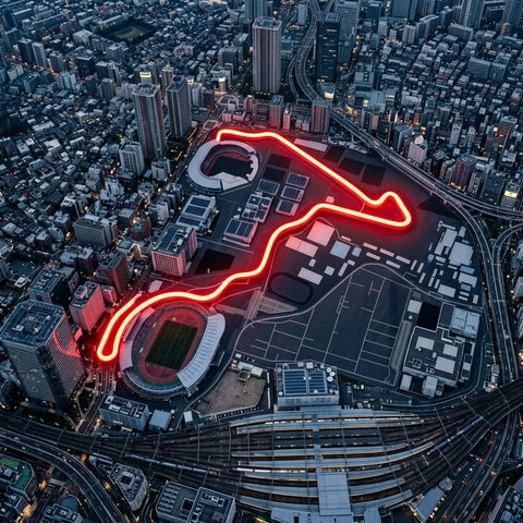 Mexico City Formula F1 Circuit LED Neon Sign Light Pop Art