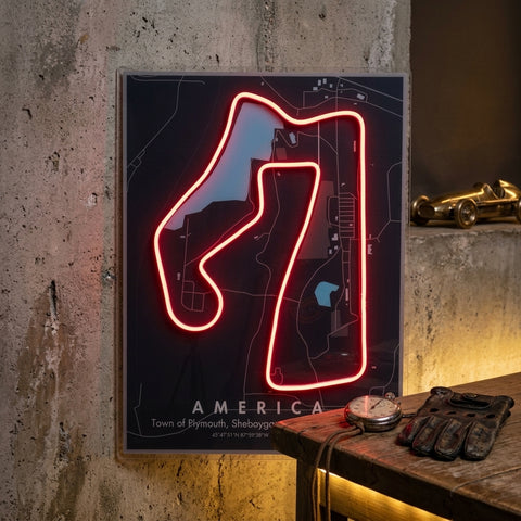 America Formula F1 Circuit LED Neon Sign Light Pop Art