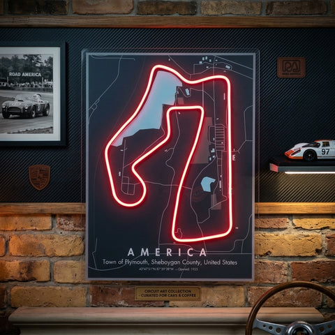 America Formula F1 Circuit LED Neon Sign Light Pop Art