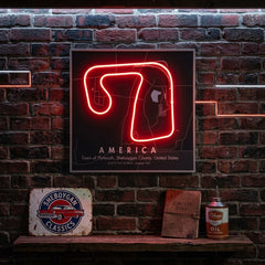 America Formula F1 Circuit LED Neon Sign Light Pop Art