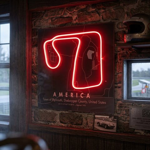 America Formula F1 Circuit LED Neon Sign Light Pop Art