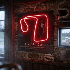 America Formula F1 Circuit LED Neon Sign Light Pop Art