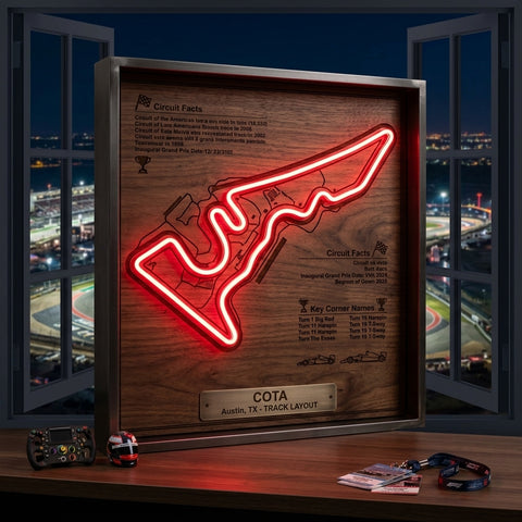 America Formula F1 Circuit LED Neon Sign Light Pop Art