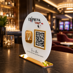 Custom Single QR Code Circle Stand