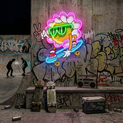 Daisy Flower Groovy LED Neon Sign Light Pop Art