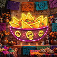 Deadly Delicious Nachos LED Neon Sign Light Pop Art