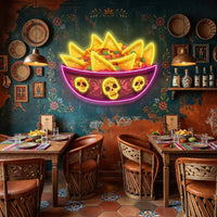 Deadly Delicious Nachos LED Neon Sign Light Pop Art