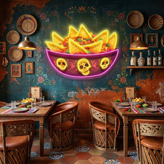 Deadly Delicious Nachos LED Neon Sign Light Pop Art