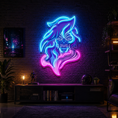 Demon Mascot LED Neon Sign Light Pop Art