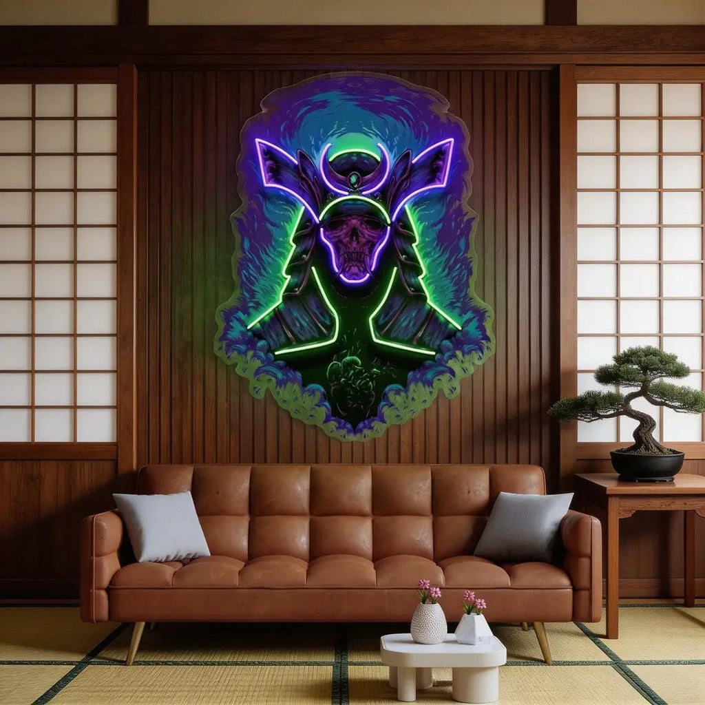 Devil Samurai LED Neon Sign Light Pop Art