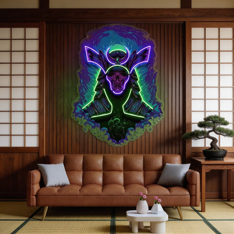 Devil Samurai LED Neon Sign Light Pop Art