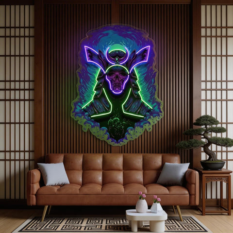 Devil Samurai LED Neon Sign Light Pop Art
