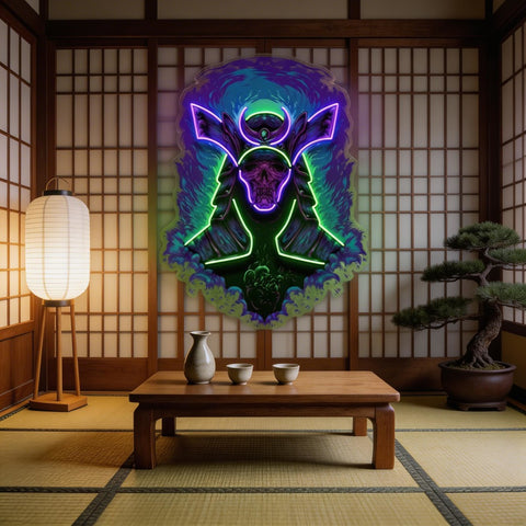 Devil Samurai LED Neon Sign Light Pop Art