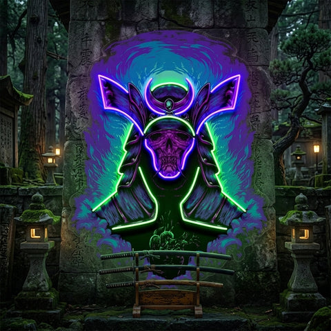 Devil Samurai LED Neon Sign Light Pop Art