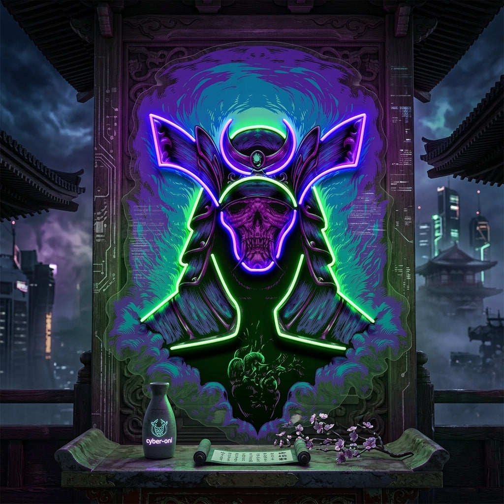 Devil Samurai LED Neon Sign Light Pop Art