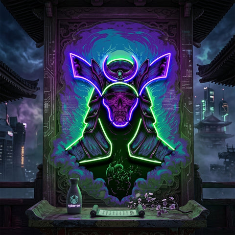 Devil Samurai LED Neon Sign Light Pop Art