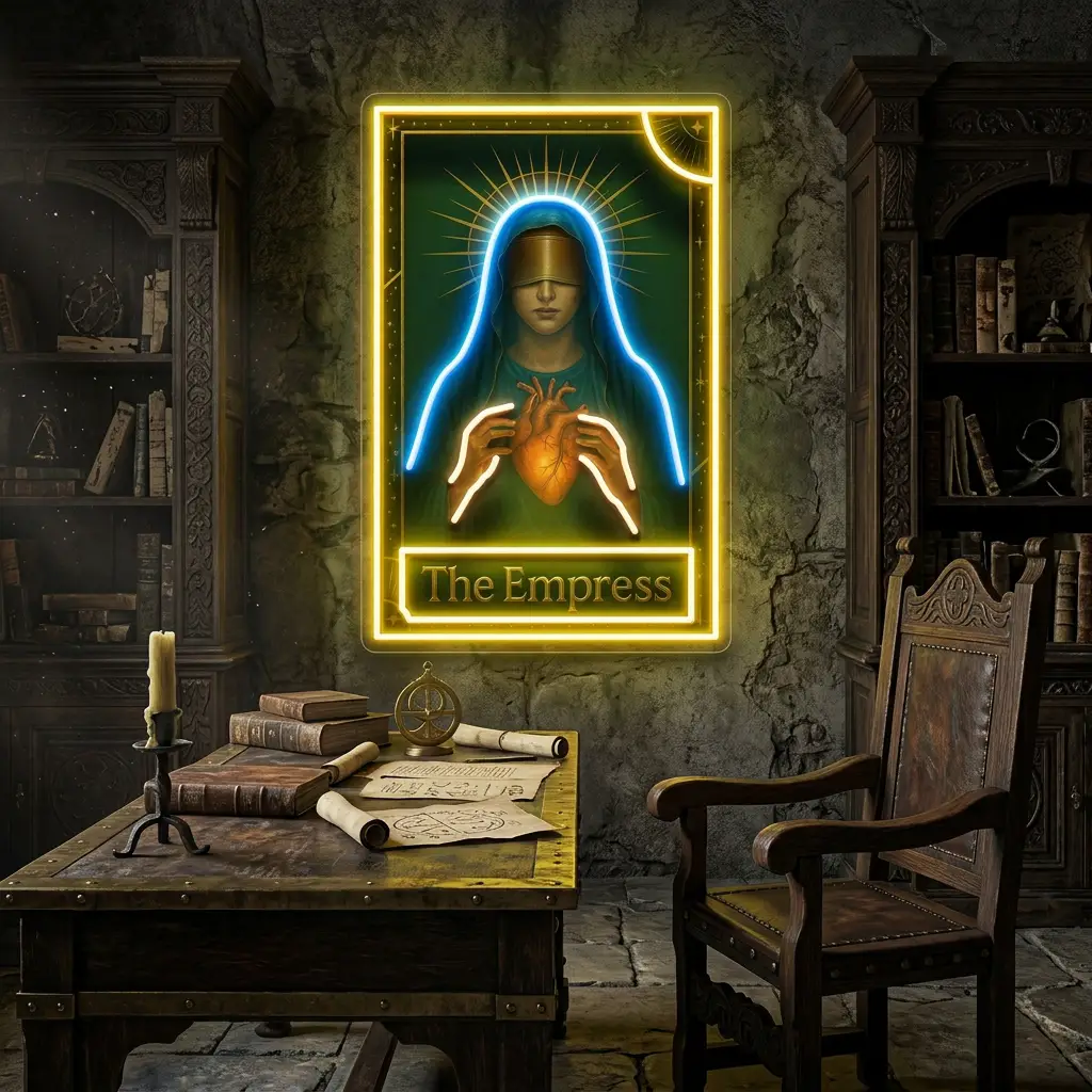 Divine Heart of The Empress LED Neon Sign Light Pop Art