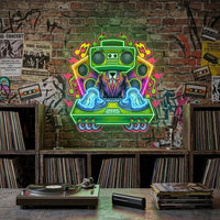 Dj Electro Music LED Neon Sign Light Pop Art