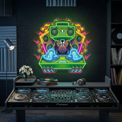 Dj Electro Music LED Neon Sign Light Pop Art