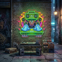 Dj Electro Music LED Neon Sign Light Pop Art
