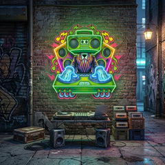 Dj Electro Music LED Neon Sign Light Pop Art