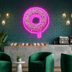 Donut Art Work Led Neon Sign Light