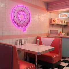 Donut Art Work Led Neon Sign Light