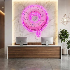 Donut Art Work Led Neon Sign Light