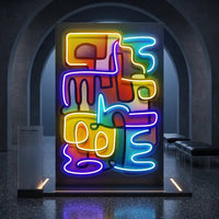 Doodle Painting Abstract Art LED Neon Sign Light Pop Art