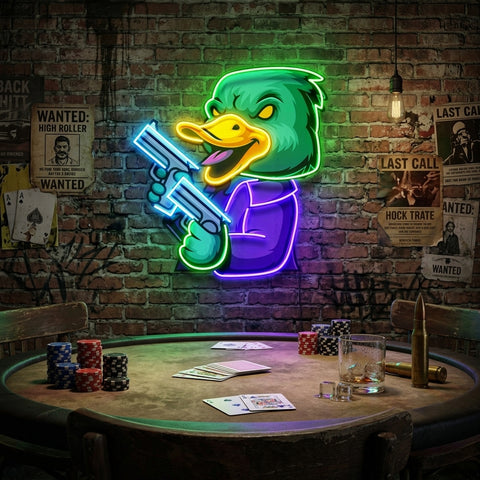 Duck Esport LED Neon Sign Light Pop Art