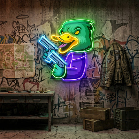 Duck Esport LED Neon Sign Light Pop Art