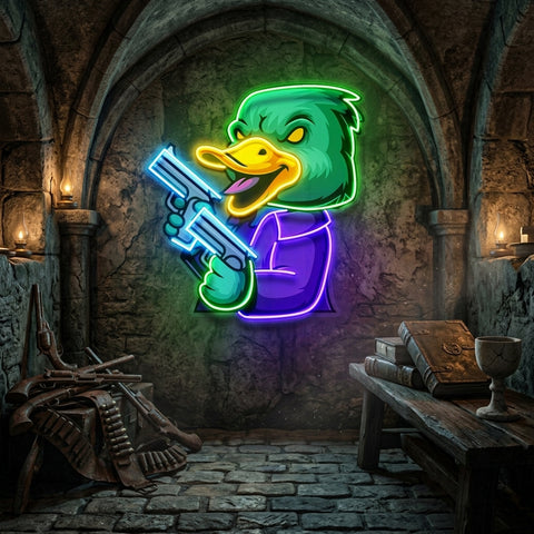 Duck Esport LED Neon Sign Light Pop Art