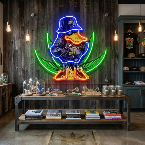 Duck In Weed LED Neon Sign Light Pop Art