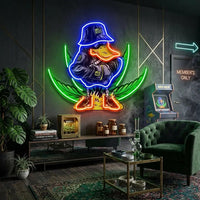 Duck In Weed LED Neon Sign Light Pop Art