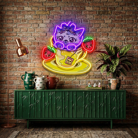 Emotional Cat LED Neon Sign Light Pop Art