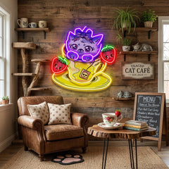 Emotional Cat LED Neon Sign Light Pop Art