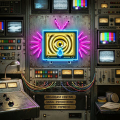 Emotionless Television Is Crying LED Neon Sign Light Pop Art