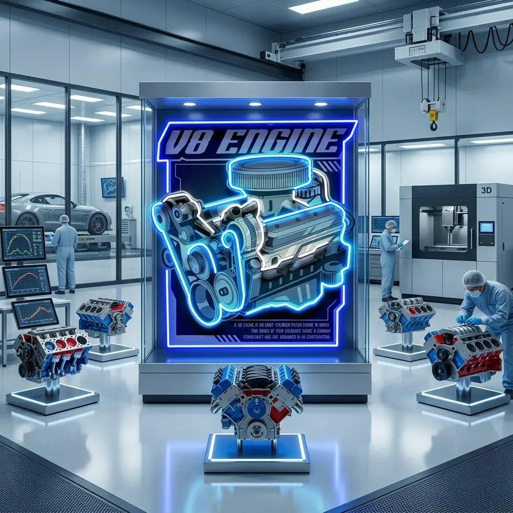 Engine LED Neon Sign Light Pop Art