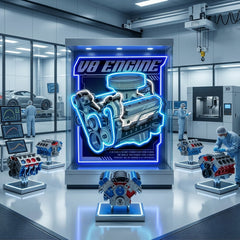 Engine LED Neon Sign Light Pop Art