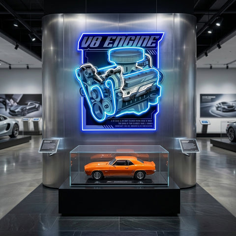 Engine LED Neon Sign Light Pop Art