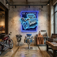 Engine LED Neon Sign Light Pop Art