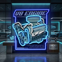 Engine LED Neon Sign Light Pop Art
