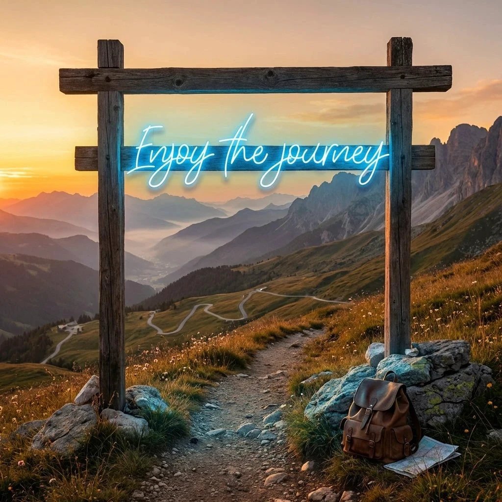 Enjoy The Journey Led Neon Sign Light