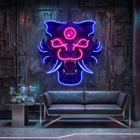 Evil Tiger Demon LED Neon Sign Light Pop Art